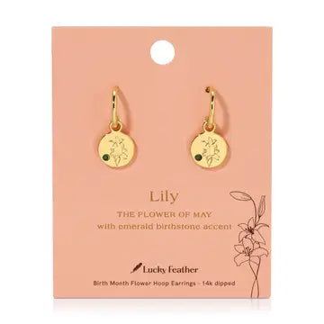 Birth Month Flower Earrings
