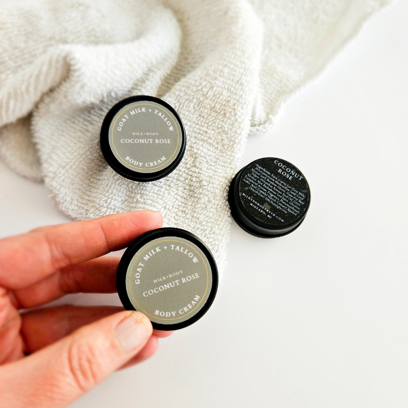 Mini Goat Milk + Tallow Body Cream | Coconut Rose