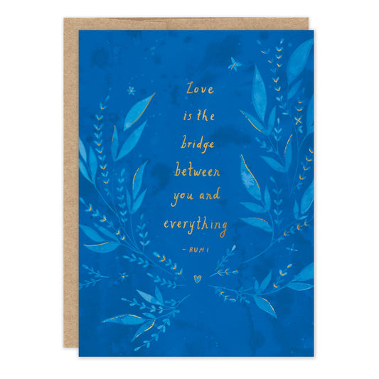 Love Is The Bridge Sympathy Card