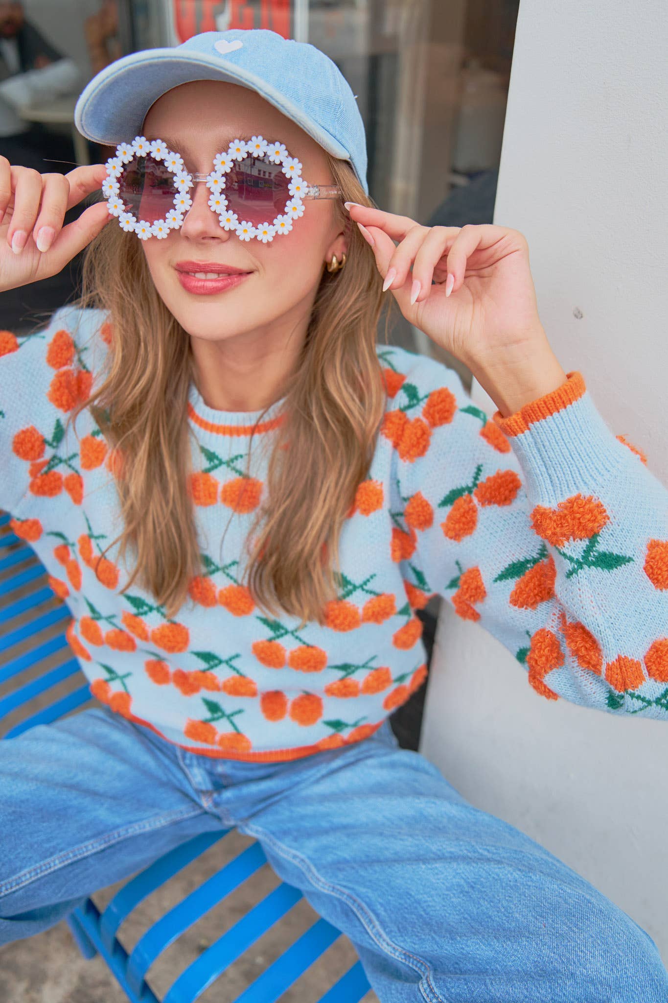 FUZZY CHERRY SWEATER