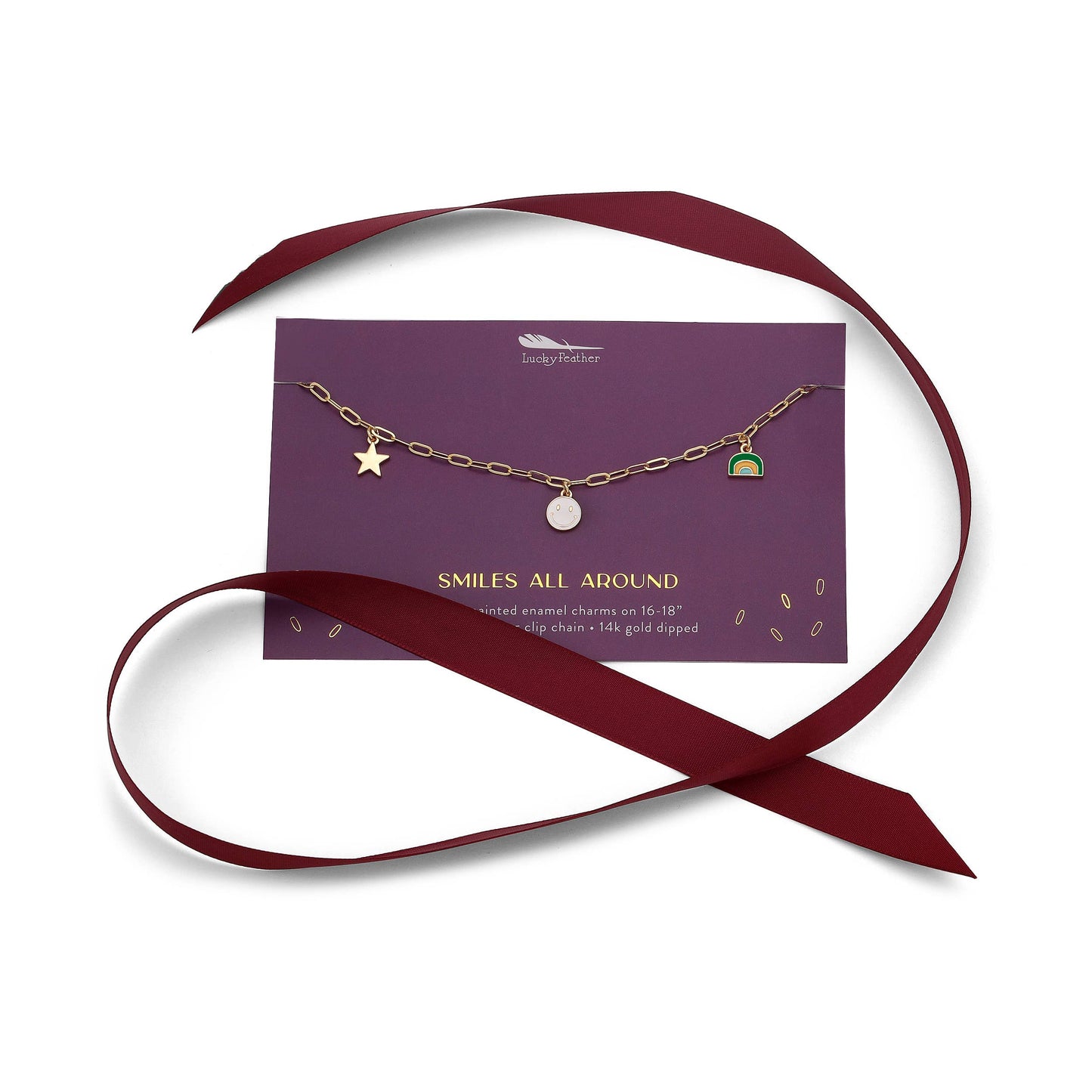 Enamel Treasure Necklace - Love