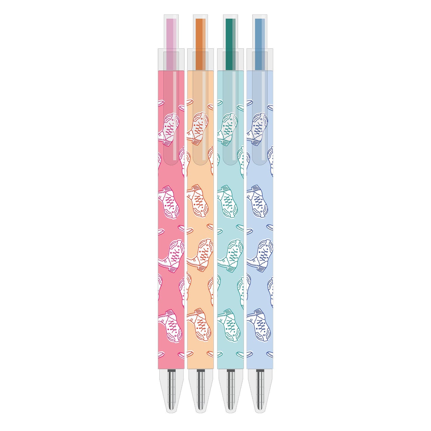 Colorful Western Cowgirl Boots Pen Set