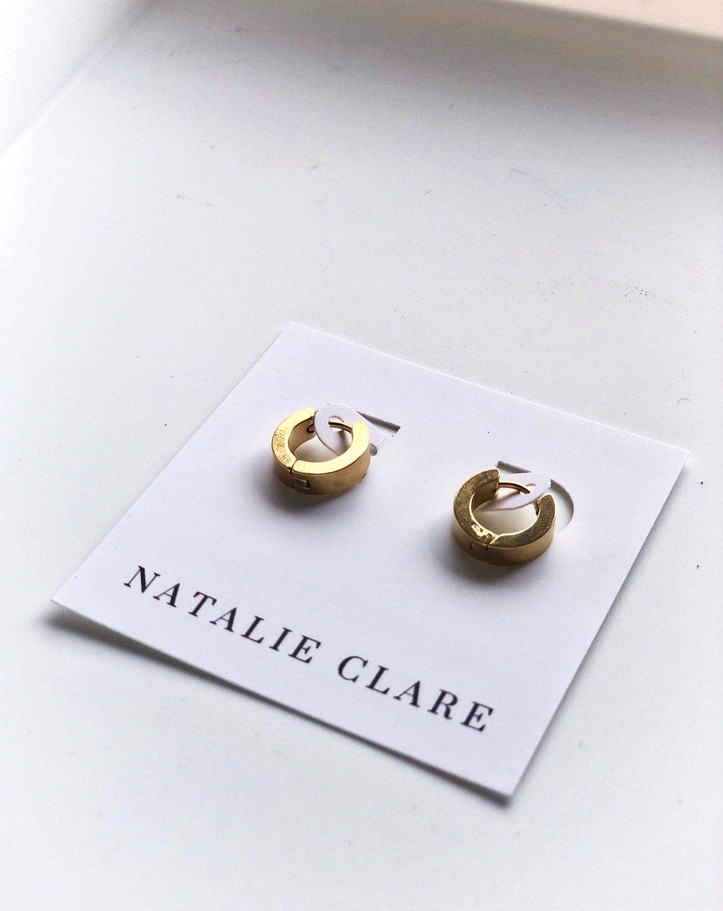 Small Gold Huggie Hoop
