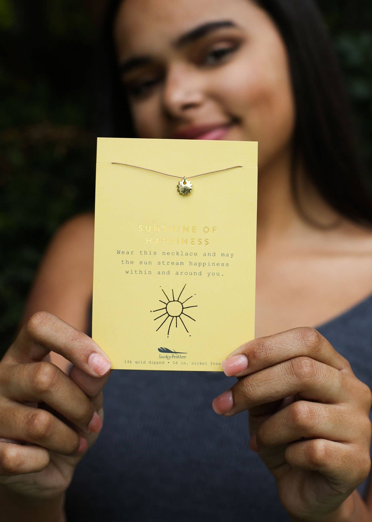 New Moon Gold Necklace - SUNSHINE