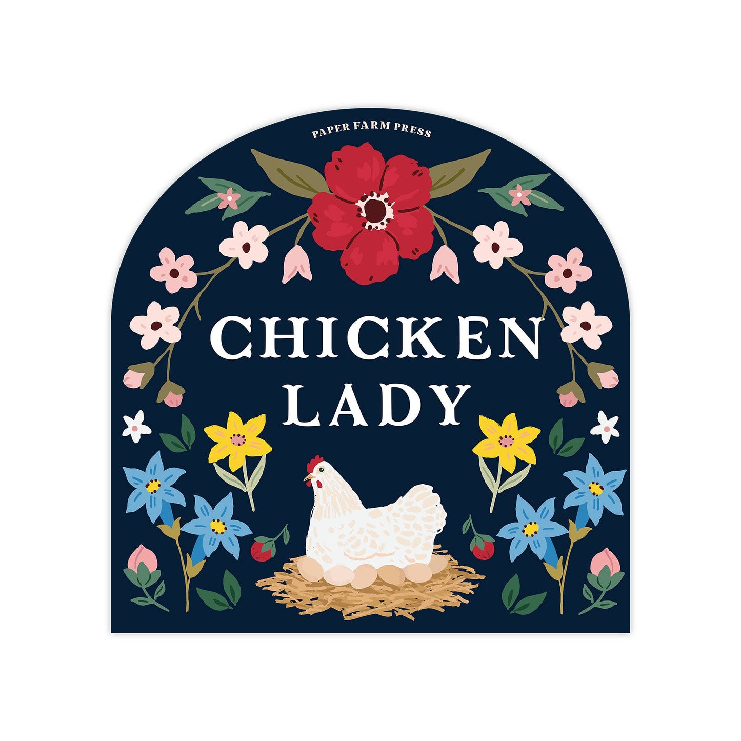 Chicken Lady Decal Sticker