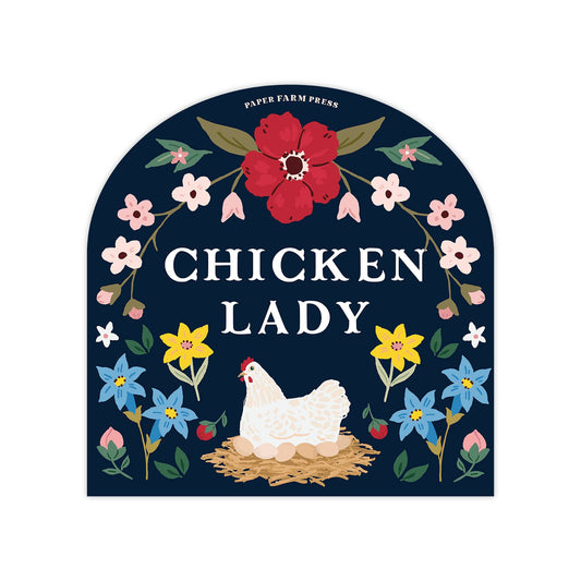 Chicken Lady Decal Sticker