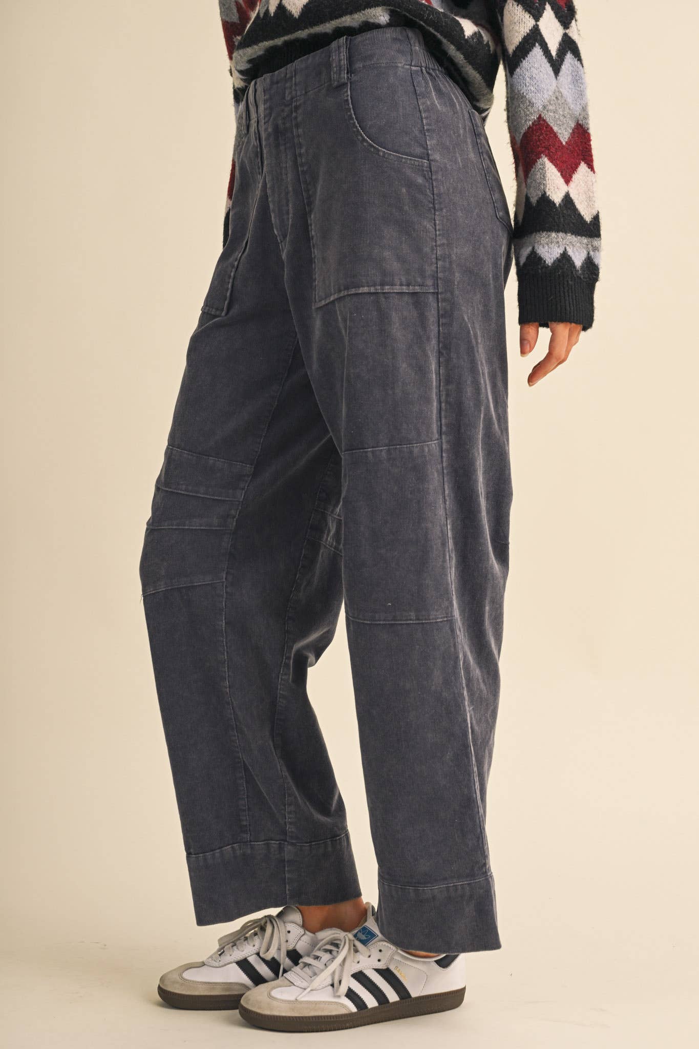 CORDUROY STRAIGHT LEG UTILITY PANTS MP5158