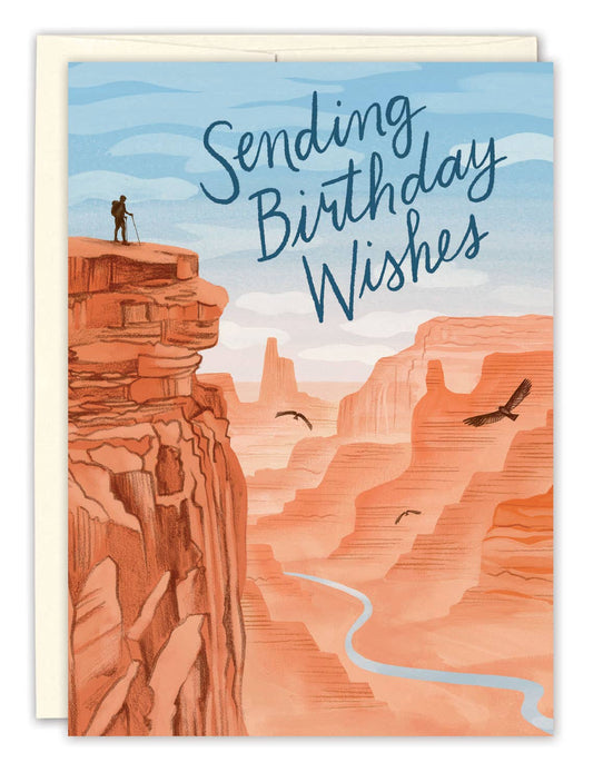 Canyon Sending Birthday Wishes Card