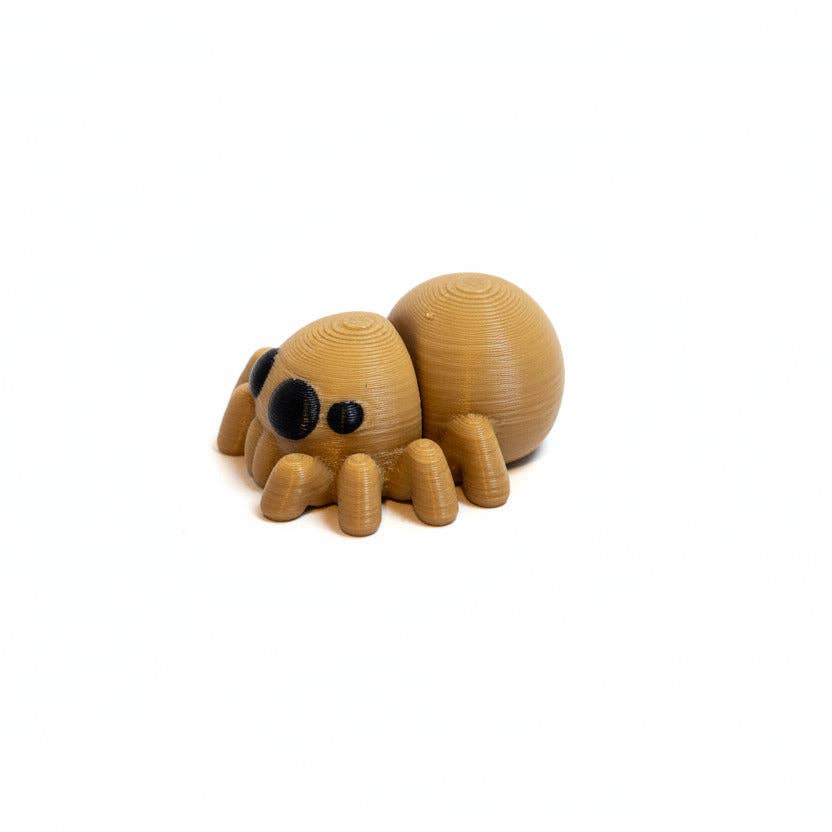 Spider (Brown) • Mini 3D Printed Articulated Animal • Flexi Animals • Pocket Pets • Pocket Pals • Desk Pets [#88]*