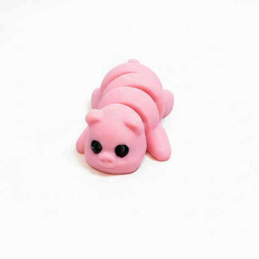 Pig • Mini 3D Printed Articulated Animal • Flexi Animals • Pocket Pets • Pocket Pals • Desk Pets [#48]*