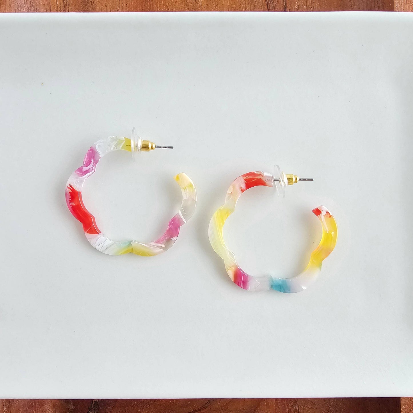 Posey Hoops - Technicolor // Spring Summer Earrings Jewelry
