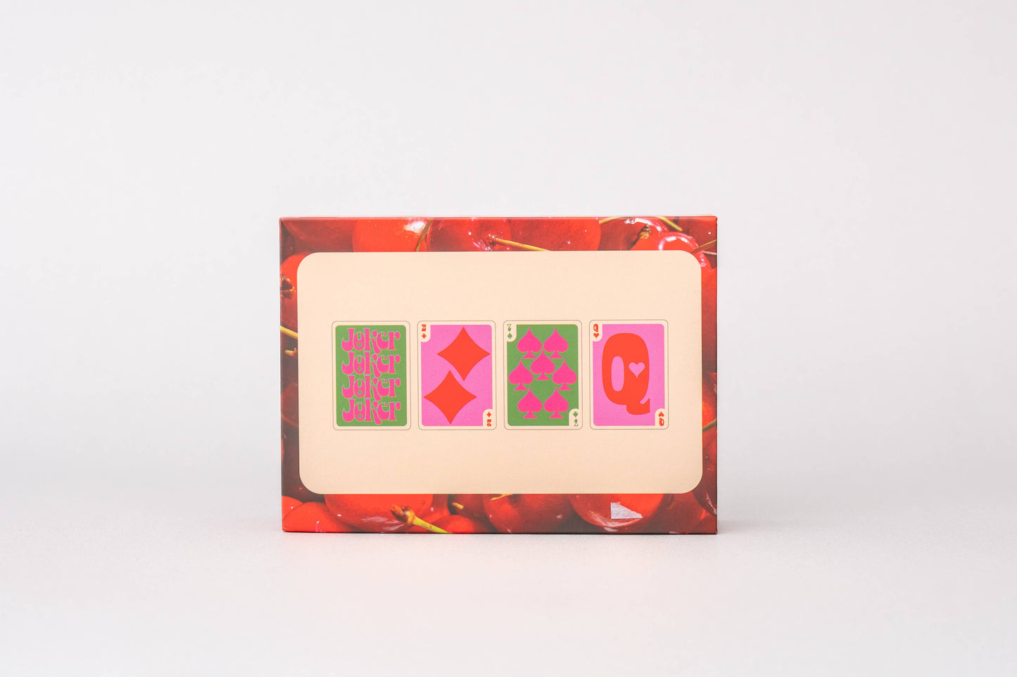Playing Card Set, Cherry Stripe