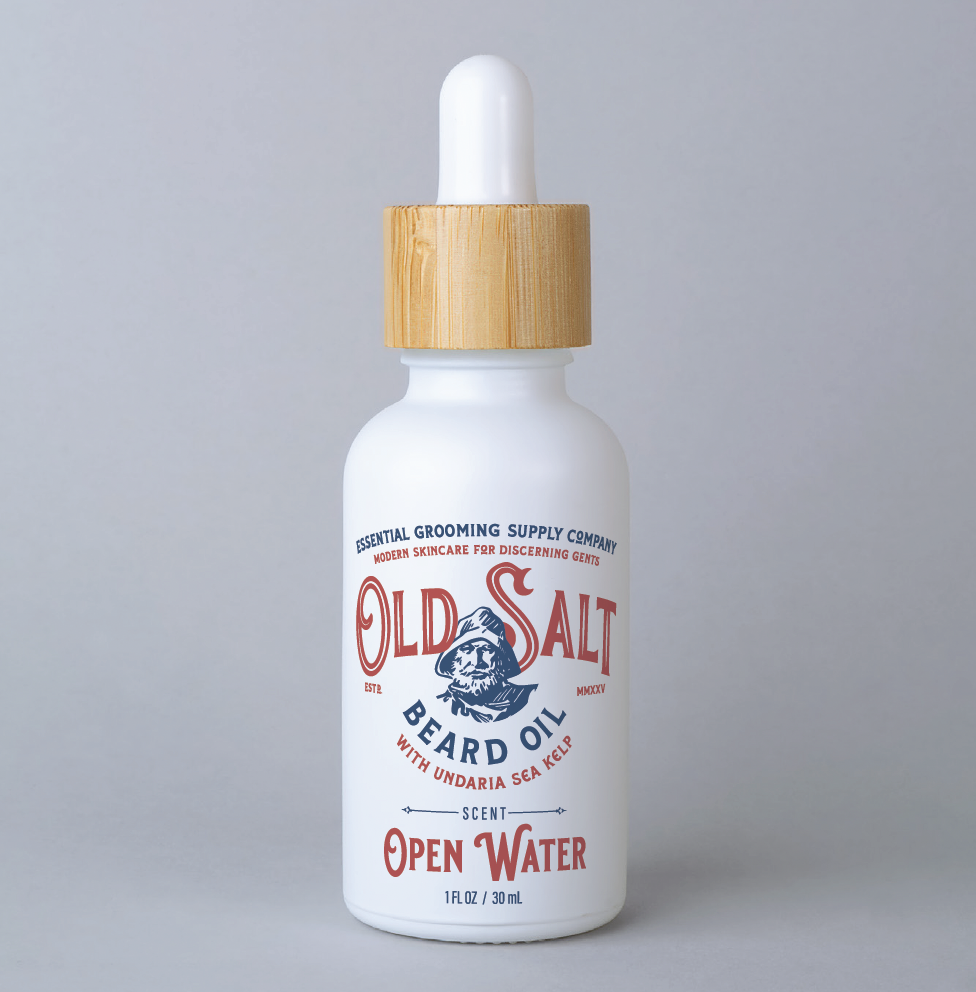 Beard Oil-Open Waters (Oakmoss + Amber) w/ Undaria Sea Kelp