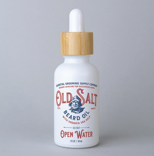 Beard Oil-Open Waters (Oakmoss + Amber) w/ Undaria Sea Kelp