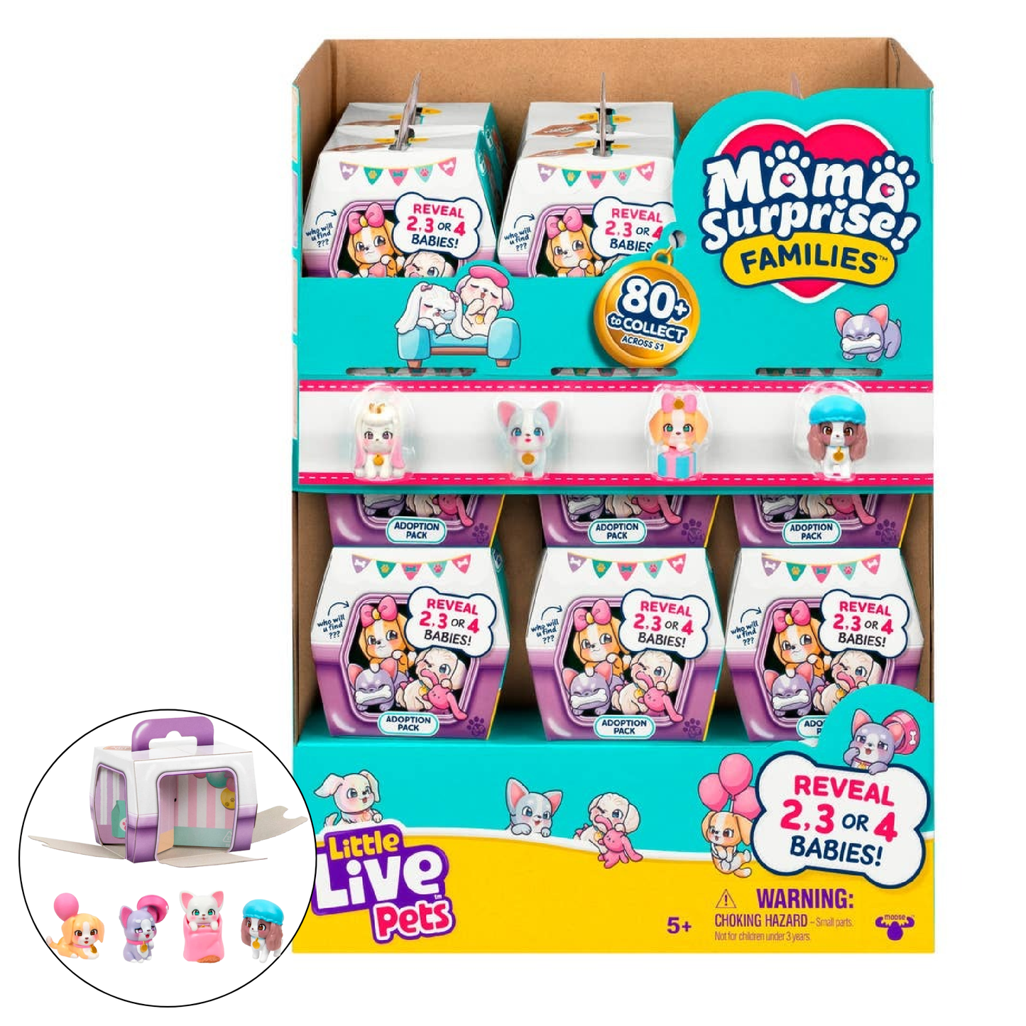 Moose Toys -Little Live Pets Mama Surprise Families Adoption