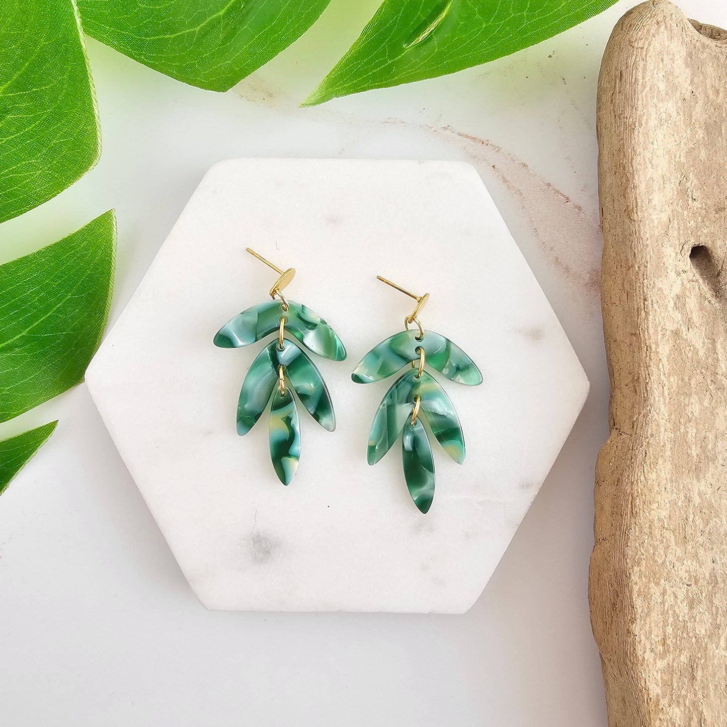 Mini Kailani Earrings - Palm Lustre // Resort Summer Jewelry