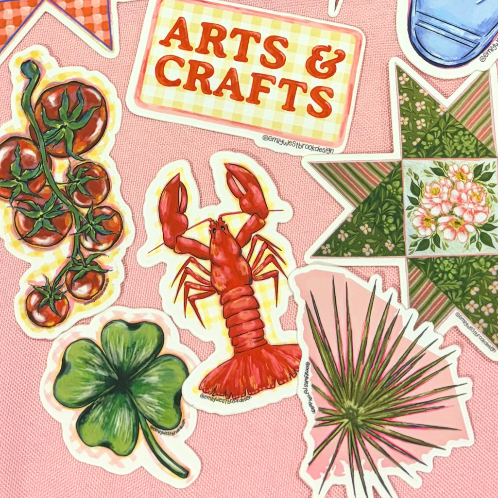 Fern Quilt Sticker