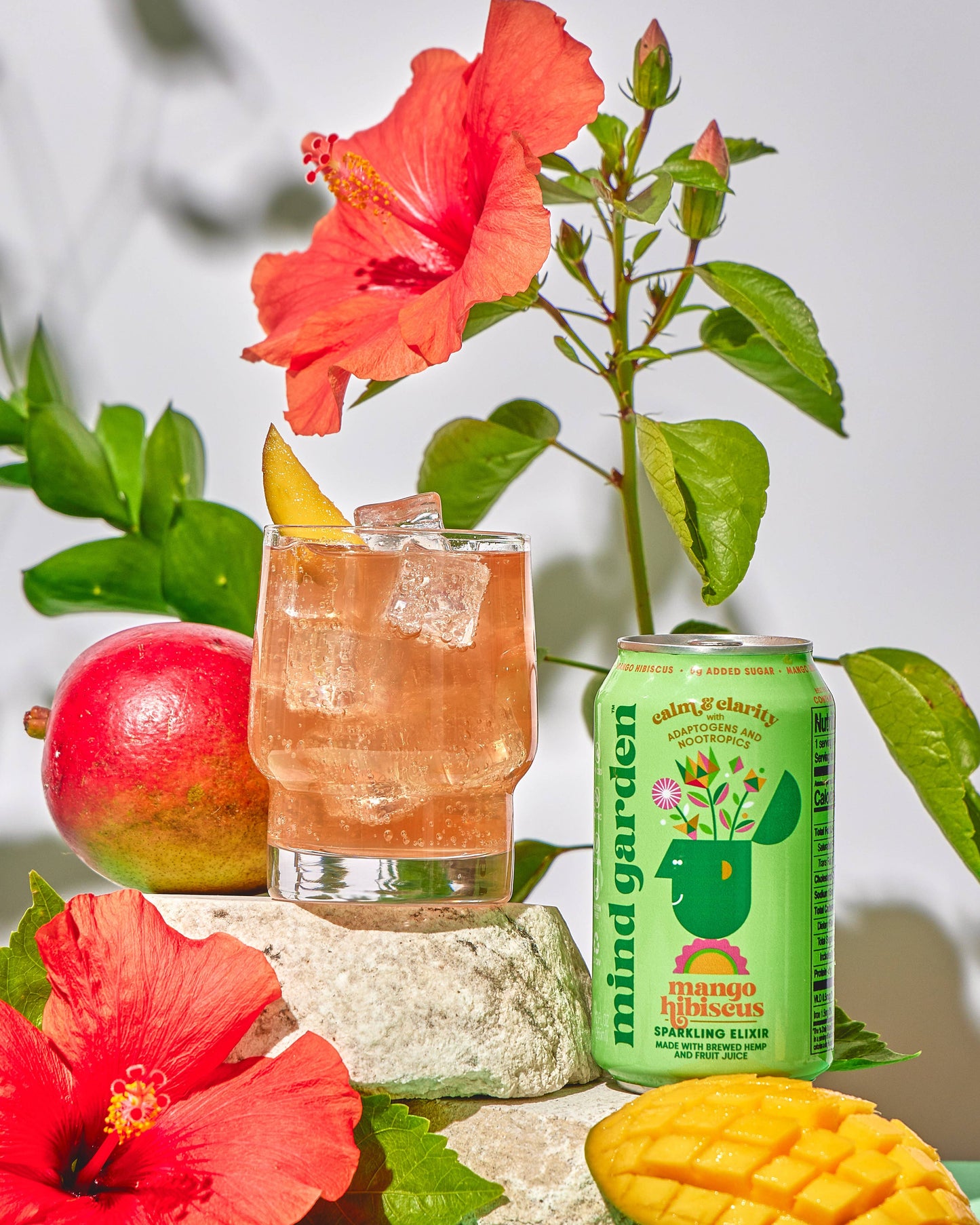 Mind Garden Adaptogen Mango Hibiscus Drink