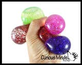 Dual Glitter Swirling Stress Ball - Sensory, Fidget
