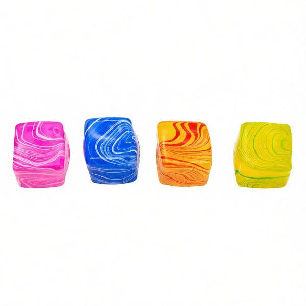 SugarSqueez Squishies® Swirl Cube Maltose Fidget Stress Ball (1pc) Assorted Colors