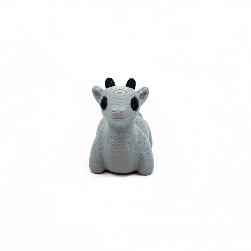 Goat (Grey) • Mini 3D Printed Articulated Animal • Flexi Animals • Pocket Pets • Pocket Pals • Desk Pets [#97]*