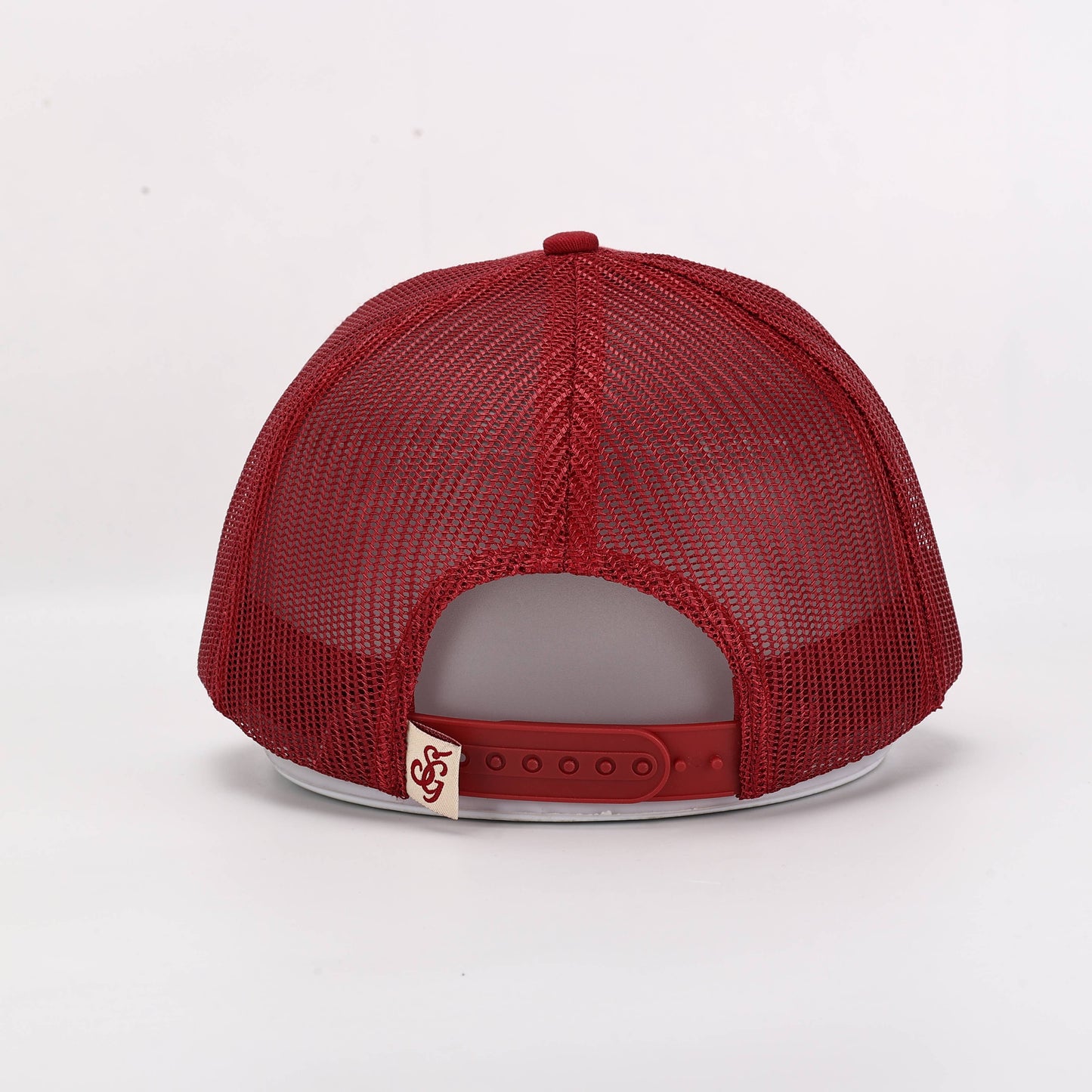 Southern Gentlemen Front Porch Philosopher Trucker Hat – Red