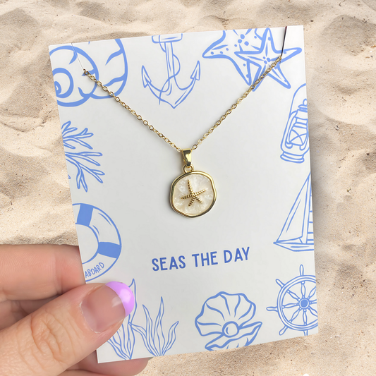 Coastal Charm Necklace | Beach | Summer | Seas the Day