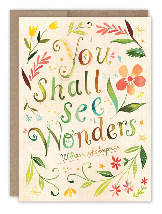 Wonders Graduation Card