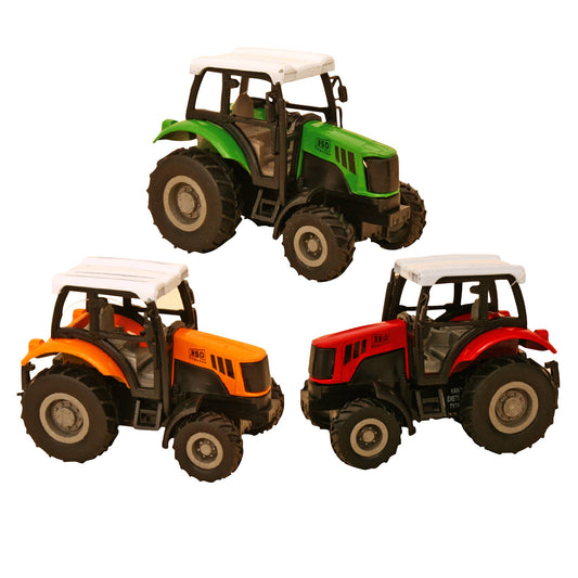 Keycraft Diecast Toy Pull Back Tractor