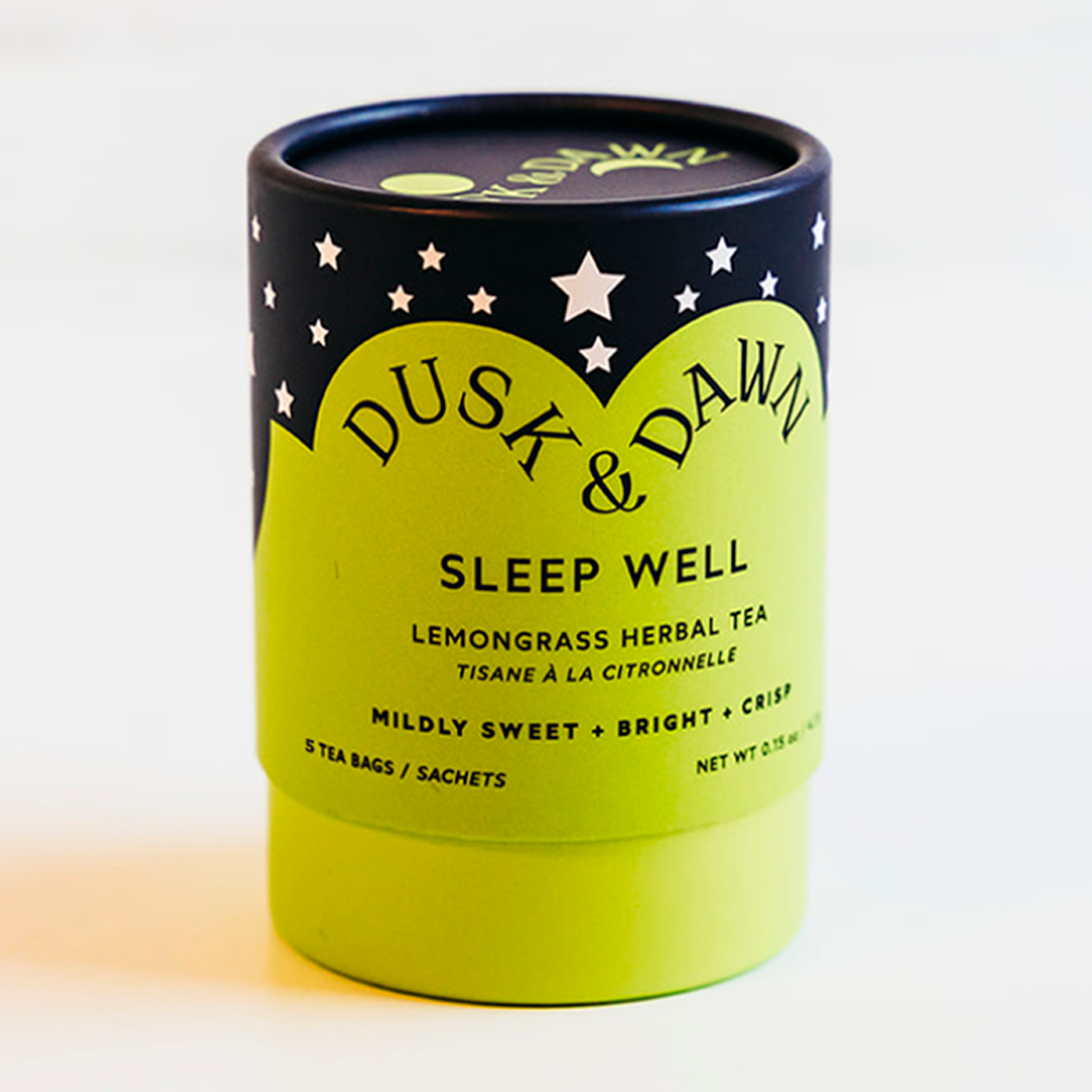 Sleep Well Herbal Tea Tube - 5 Tea Bags Green Eco Gift Idea