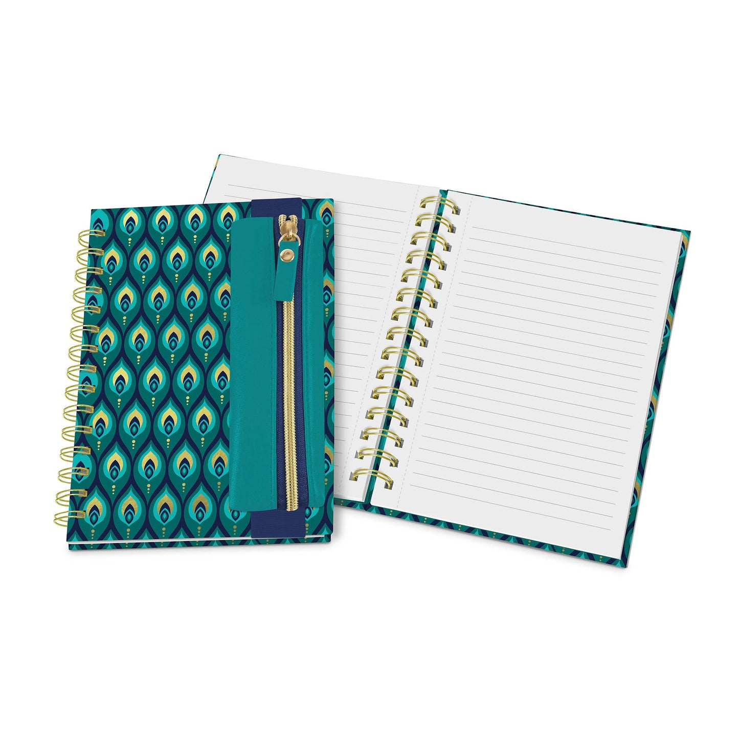 Cascading Plumes Oliver Notebook with Pen Pocket