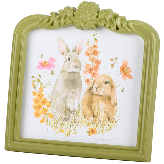 Flower Bunnies Framed Art