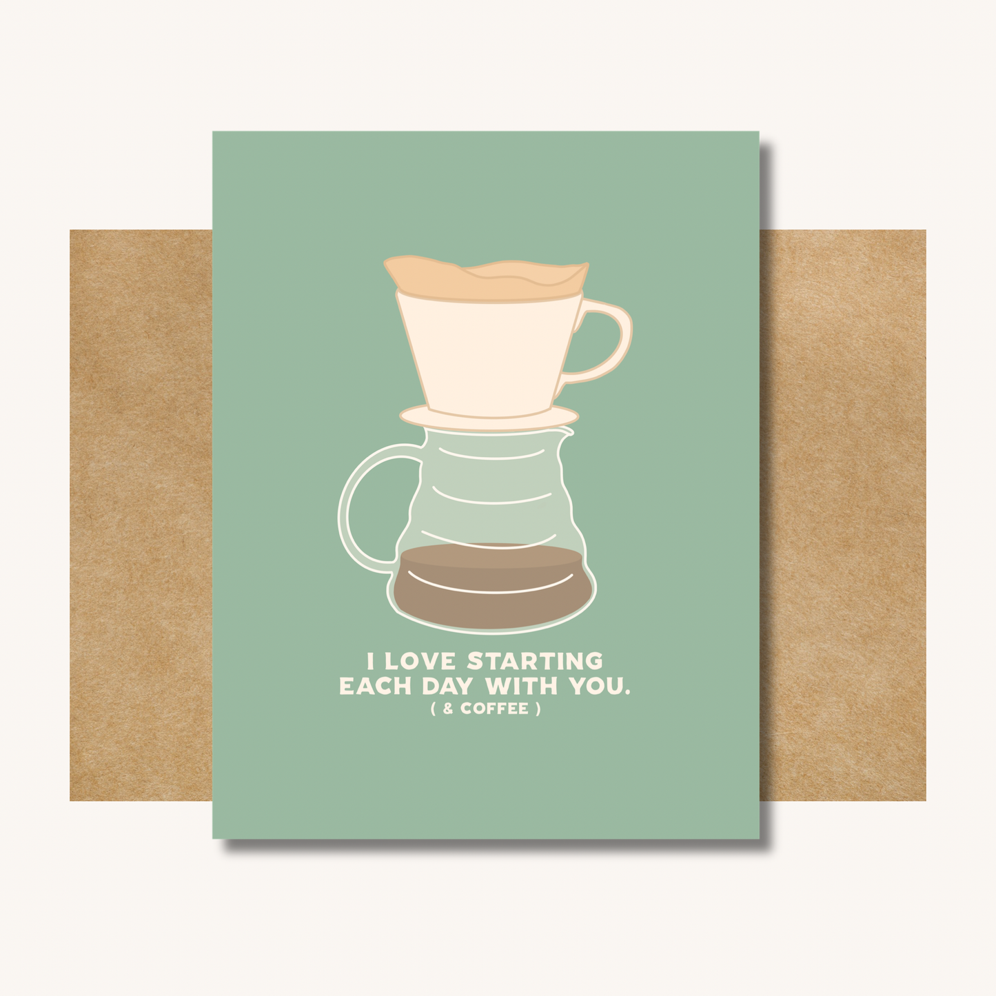 Coffee Valentines Day Card -- Funny Valentine's Day Card