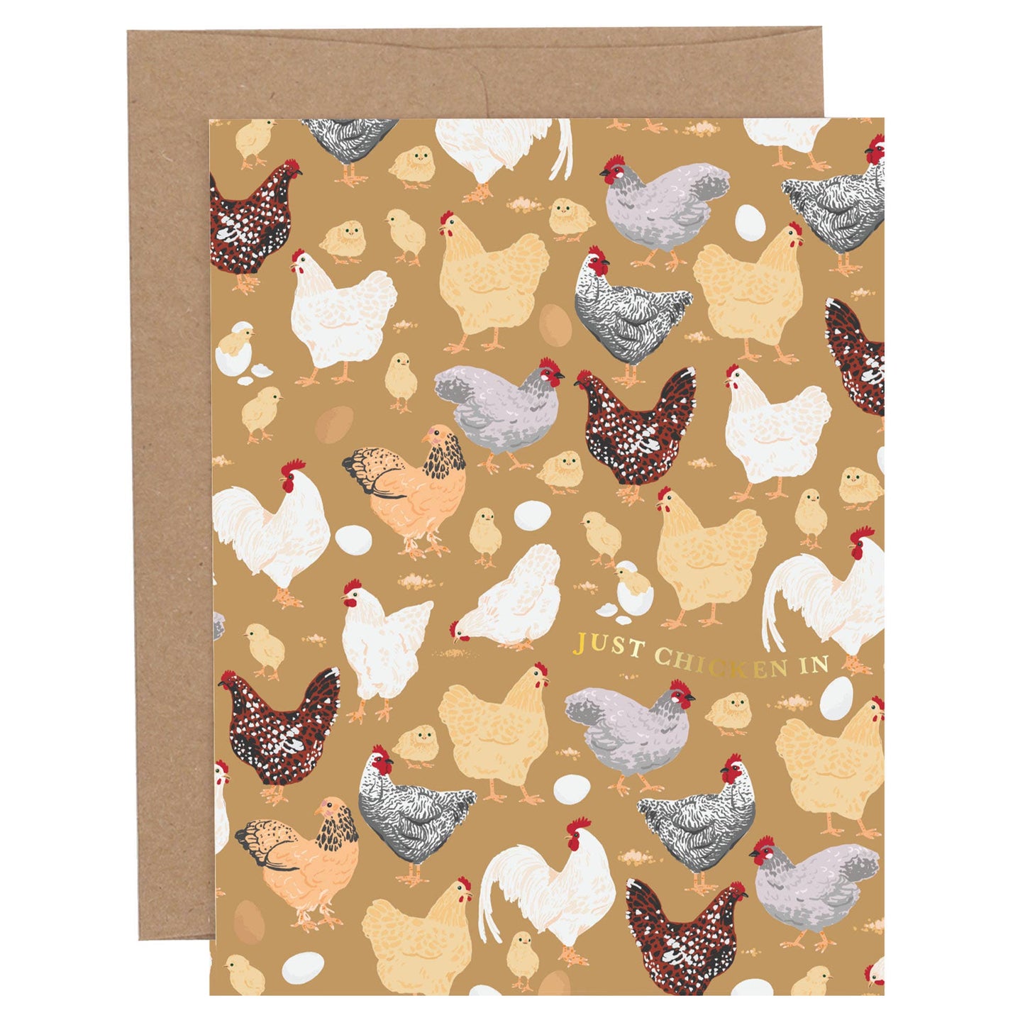 Just Chicken In Thinking Of You Greeting Card