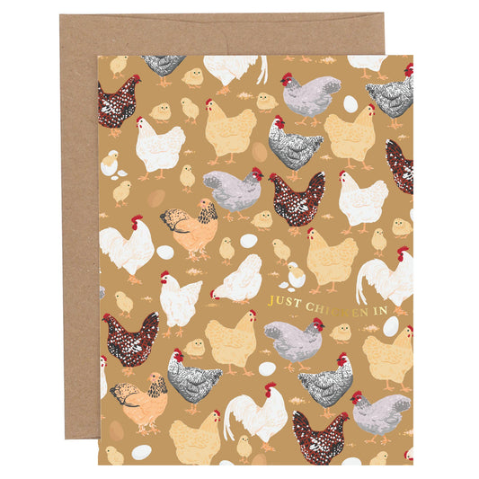 Just Chicken In Thinking Of You Greeting Card