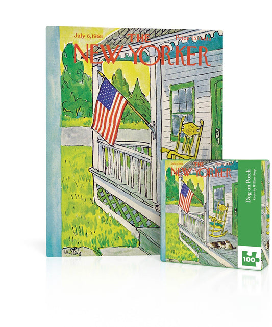 Dog on Porch Mini - 100 Piece Mini Puzzle