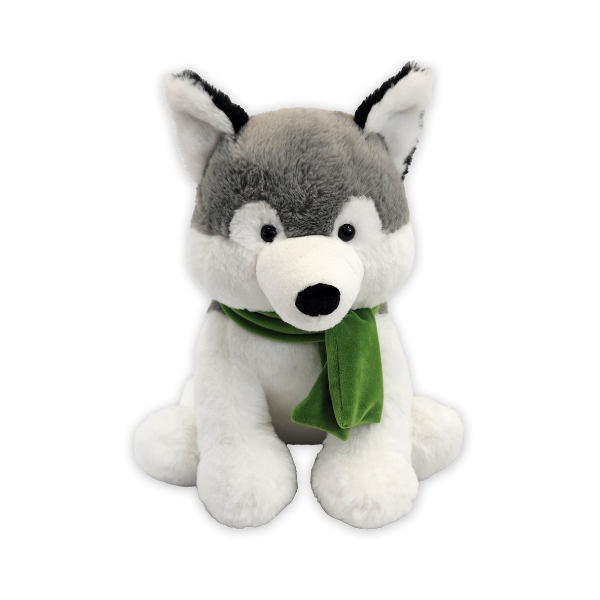 14"H XL Winter Cozies Huger Husky Plushie