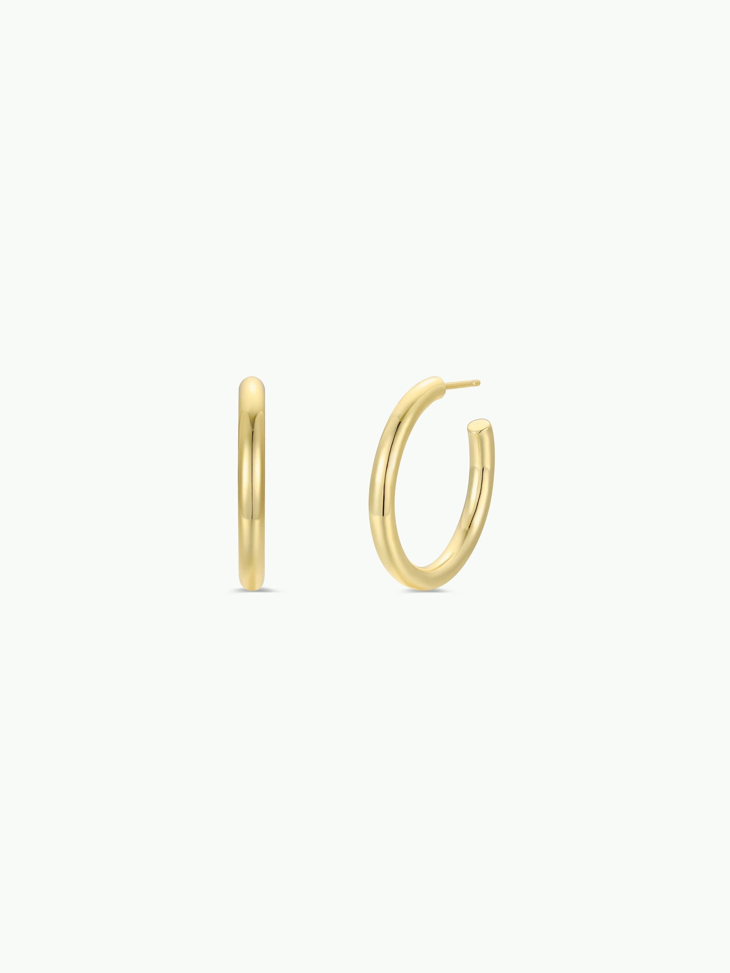Everyday Gold Hoop Earrings - Medium