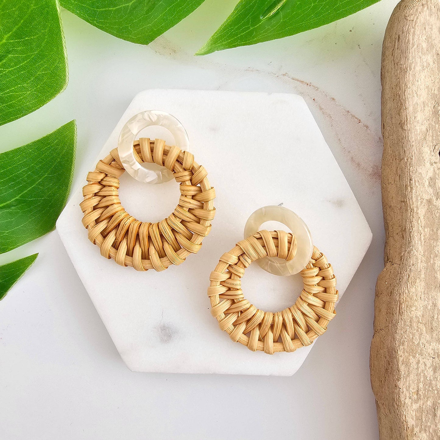 Calypso Earrings - Dark Rattan // Resort Summer Jewelry