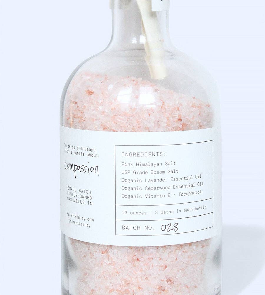 “Compassion” Pink Himalayan Salt Soak