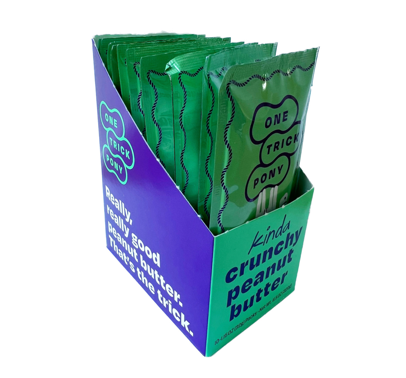 Single Serve Peanut Butter Packets - Box of 10 Kinda Crunchy