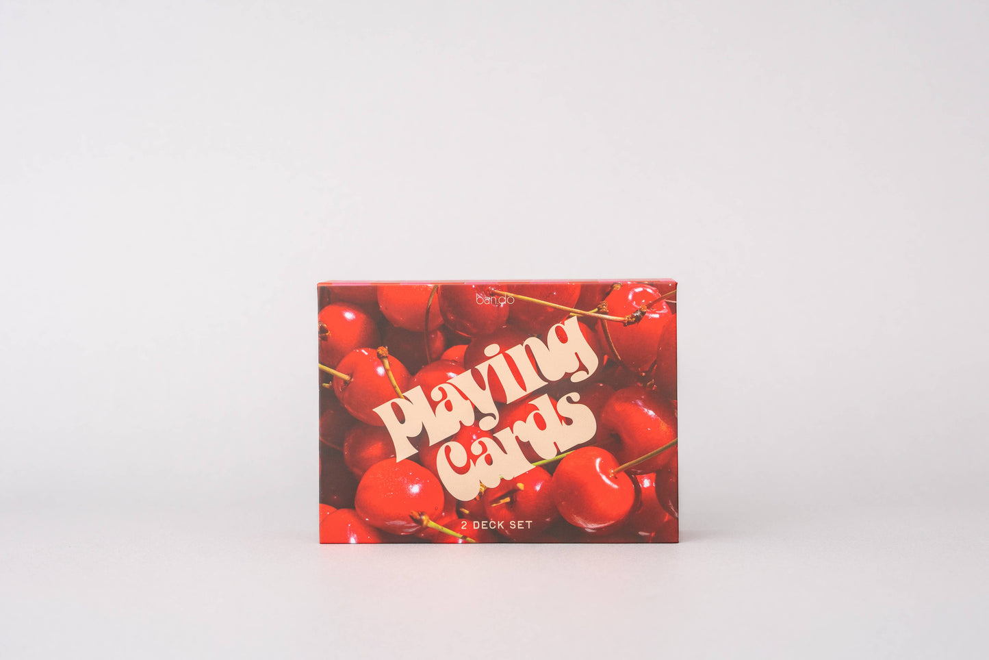 Playing Card Set, Cherry Stripe