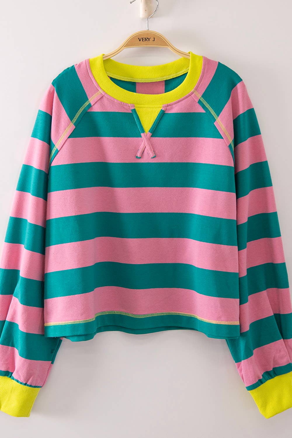 Casual Stripe Cropped Top