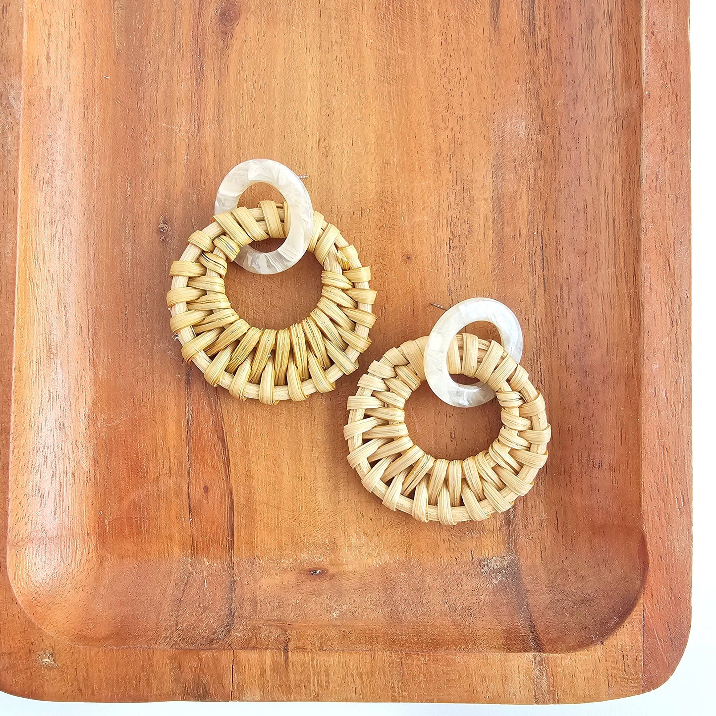 Calypso Earrings - Dark Rattan // Resort Summer Jewelry