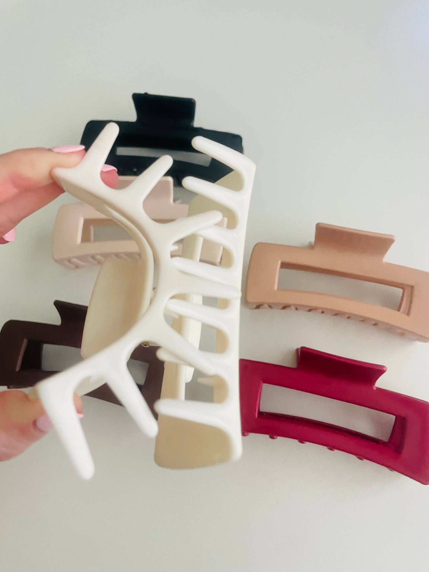 Rectangle Silicone Bendable Claw Clips