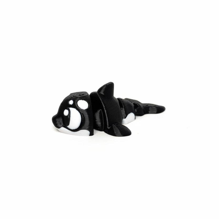 Killer Whale • Orca • Mini 3D Printed Articulated Animal • Flexi Animals • Pocket Pets • Pocket Pals • Desk Pets