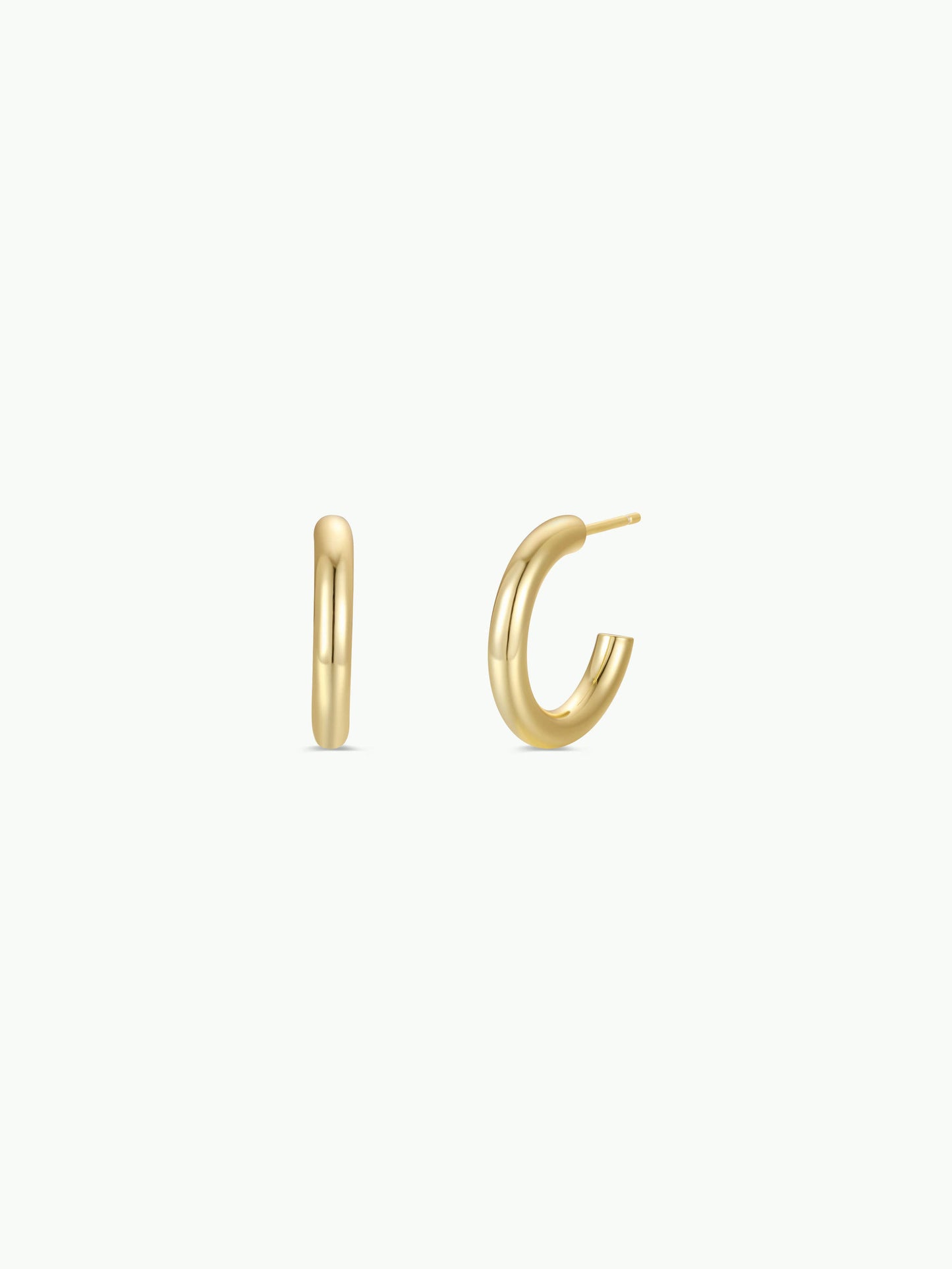 Gold Hoop - Smooth - Earrings