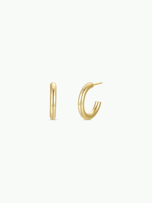 Gold Hoop - Smooth - Earrings
