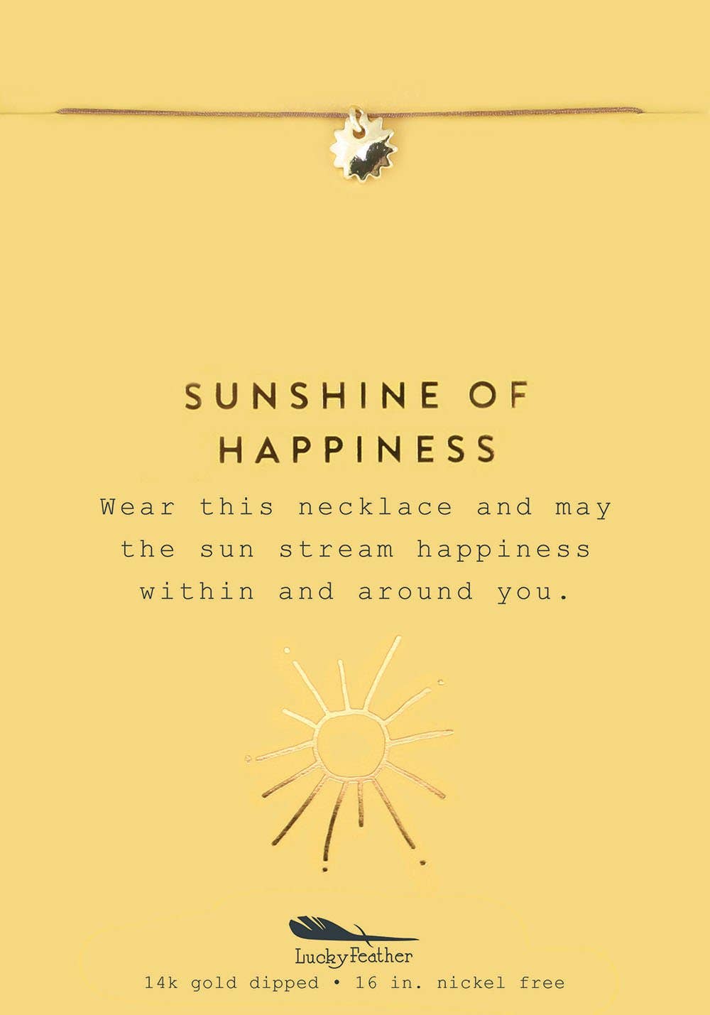 New Moon Gold Necklace - SUNSHINE
