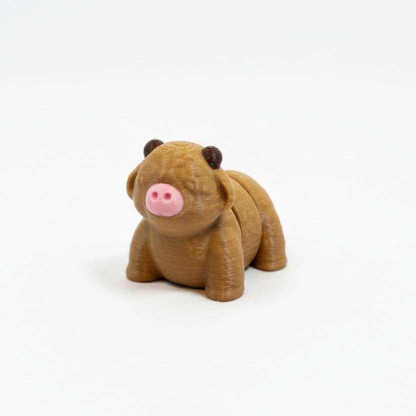 Highland Cow • Mini 3D Printed Articulated Animal • Flexi Animals • Pocket Pets • Pocket Pals • Desk Pets [2025]*